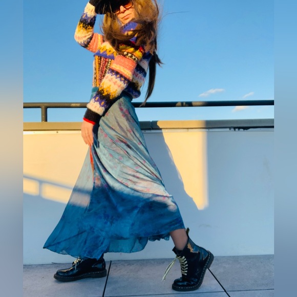 Anthro Italian ANTICA SARTORIA Skirt Positano Wrap Flowy Paisley Maxi - Picture 1 of 16